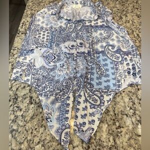 Blue Paisley Women's Blouse